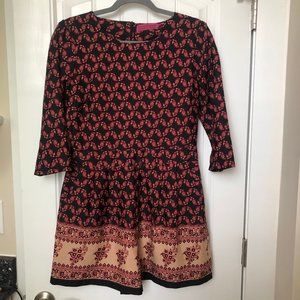 Boohoo Black and Red Printed Romper